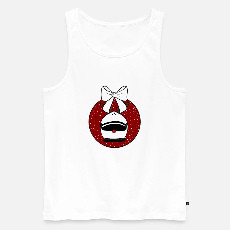 Weihnachtskugel  - Männer Premium Bio Tank Top - Weiß