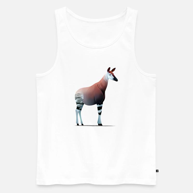 Okapi - Männer Premium Bio Tank Top - Weiß