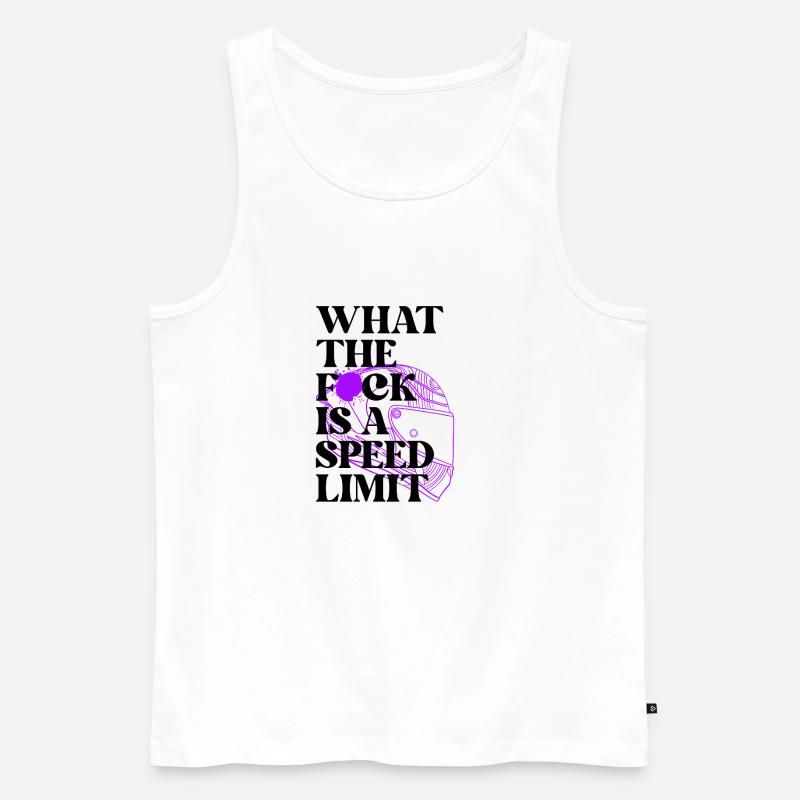 Auto - Männer Premium Bio Tank Top - Weiß
