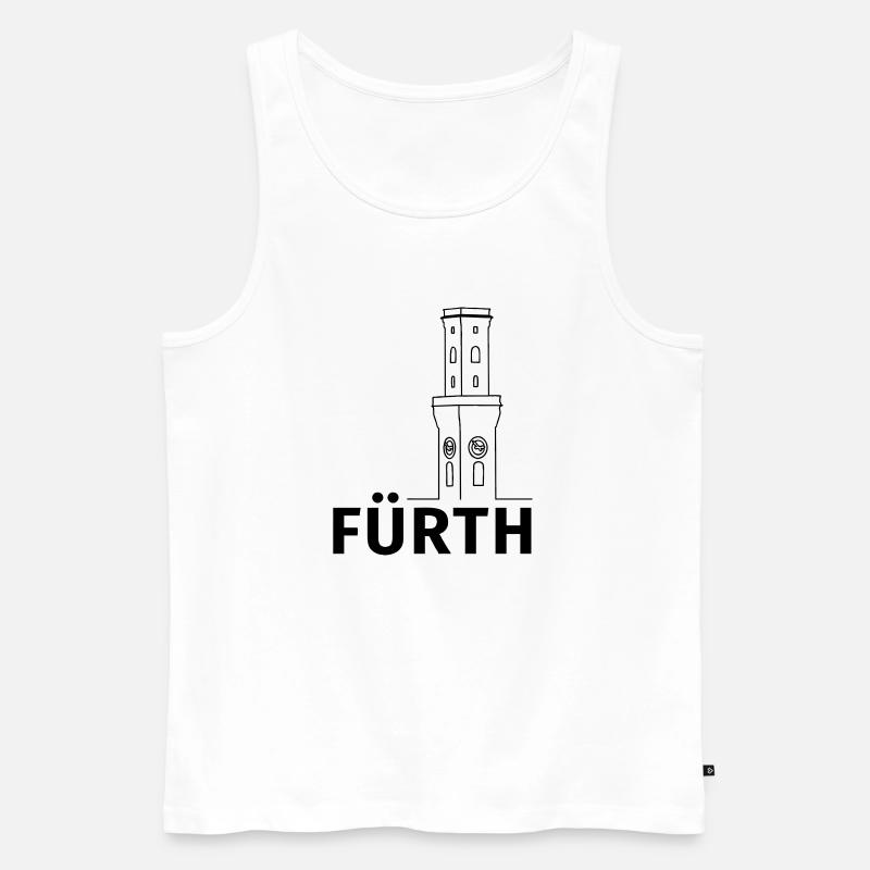 Fürth - Männer Premium Bio Tank Top - Weiß