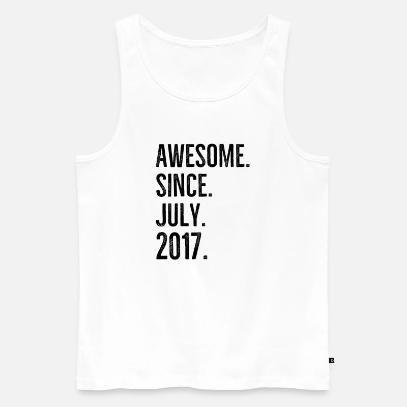Awesome seit Juli 2017 - Männer Premium Bio Tank Top - Weiß