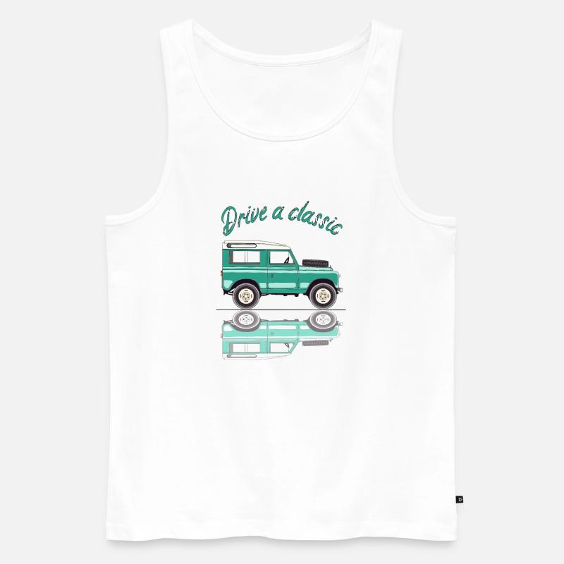 KLASSISCH 4X4 - Männer Premium Bio Tank Top - Weiß