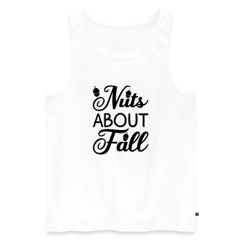 21 nuts about fall - Men's Premium Organic Tank Top - white - Front - Michal (187cm)