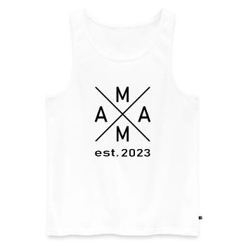 Mama 2023 - Männer Premium Bio Tank Top - Weiß - Vorne - Michal (187cm)