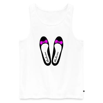 Ballerina 3 - Männer Premium Bio Tank Top - Weiß - Vorne - AI Model Male 178 light (178cm)
