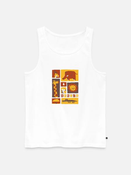 Afrikanische Savanne - Männer Premium Bio Tank Top - Weiß