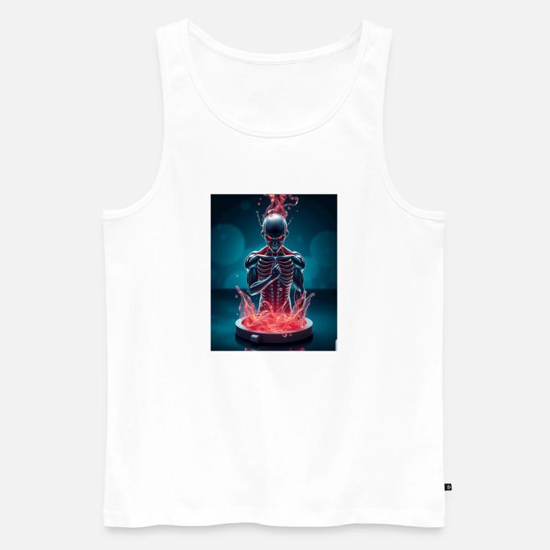 Devil - Männer Premium Bio Tank Top - Weiß