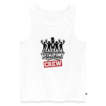 Junggesellen Abschied Crew Jga Lustig - Männer Premium Bio Tank Top - Weiß - Vorne - Michal (187cm)