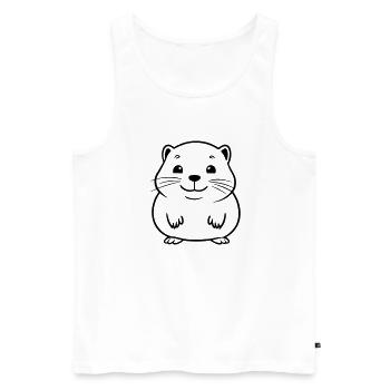 Marmot - Men's Premium Organic Tank Top - white - Front - AI Model Male 178 light (178cm)