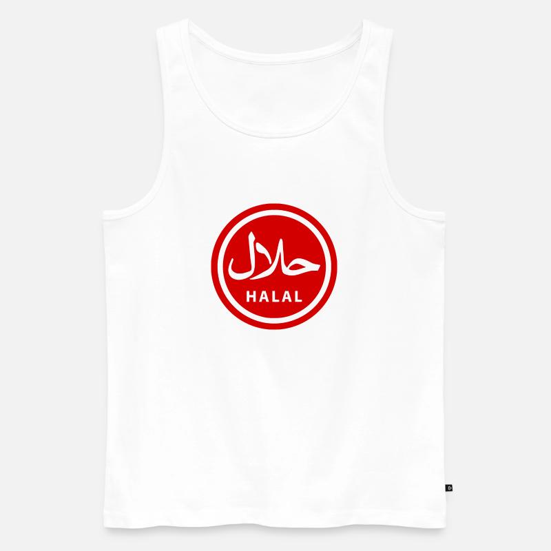 Halal - Männer Premium Bio Tank Top - Weiß