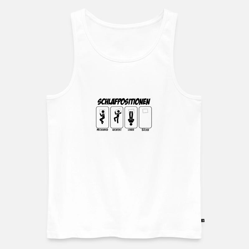Bäcker Geschenk Schichtarbeiter Bäcker - Männer Premium Bio Tank Top - Weiß