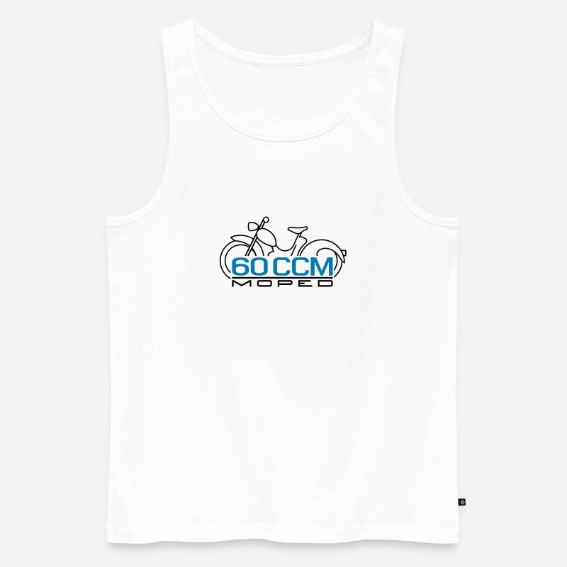 Moped SR2 60 ccm Emblem - Männer Premium Bio Tank Top - Weiß