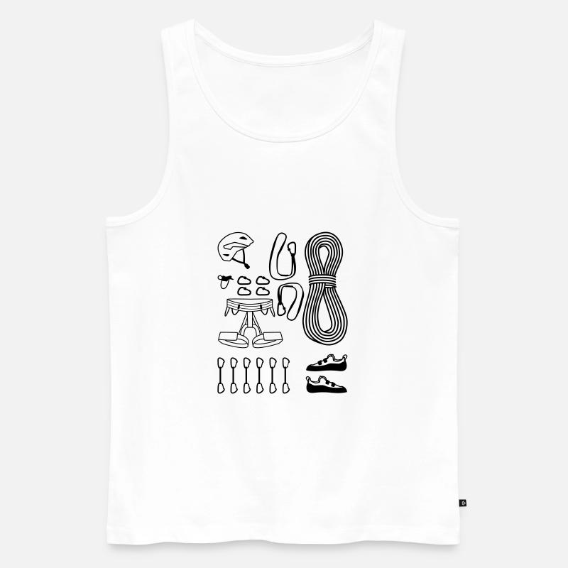 klettern outdoor - Männer Premium Bio Tank Top - Weiß