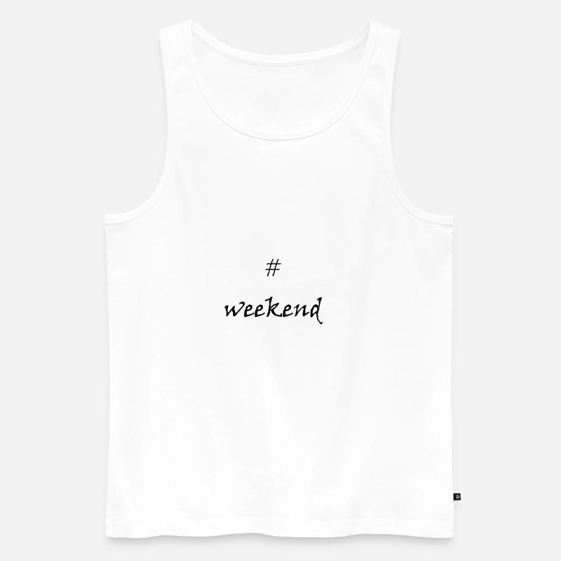 Endlich Wochenende! #weekend - Männer Premium Bio Tank Top - Weiß