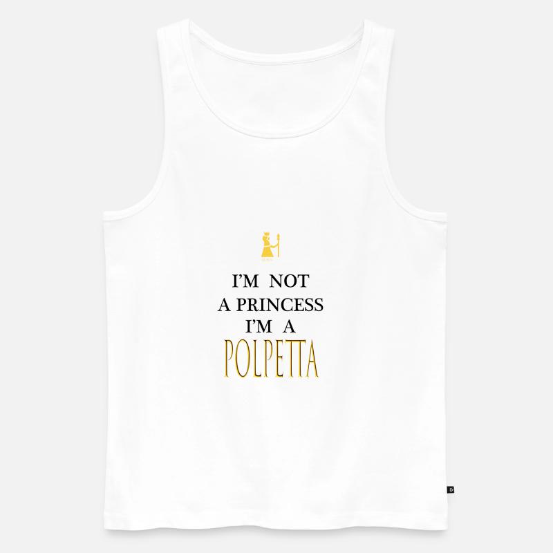 Ich bin ein MEATBALL - Männer Premium Bio Tank Top - Weiß