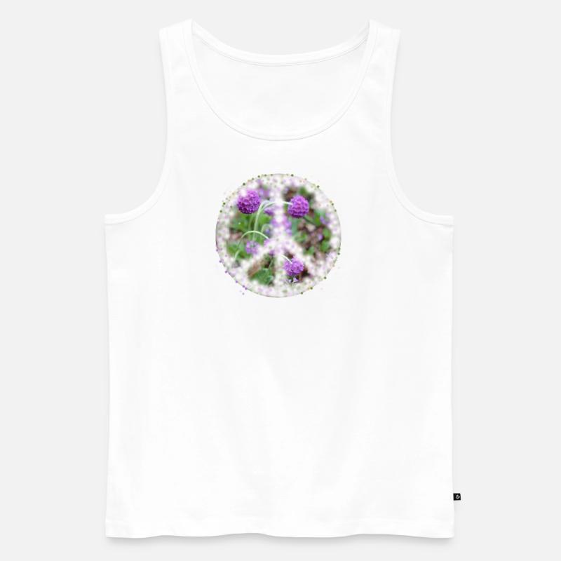 Peace - Männer Premium Bio Tank Top - Weiß