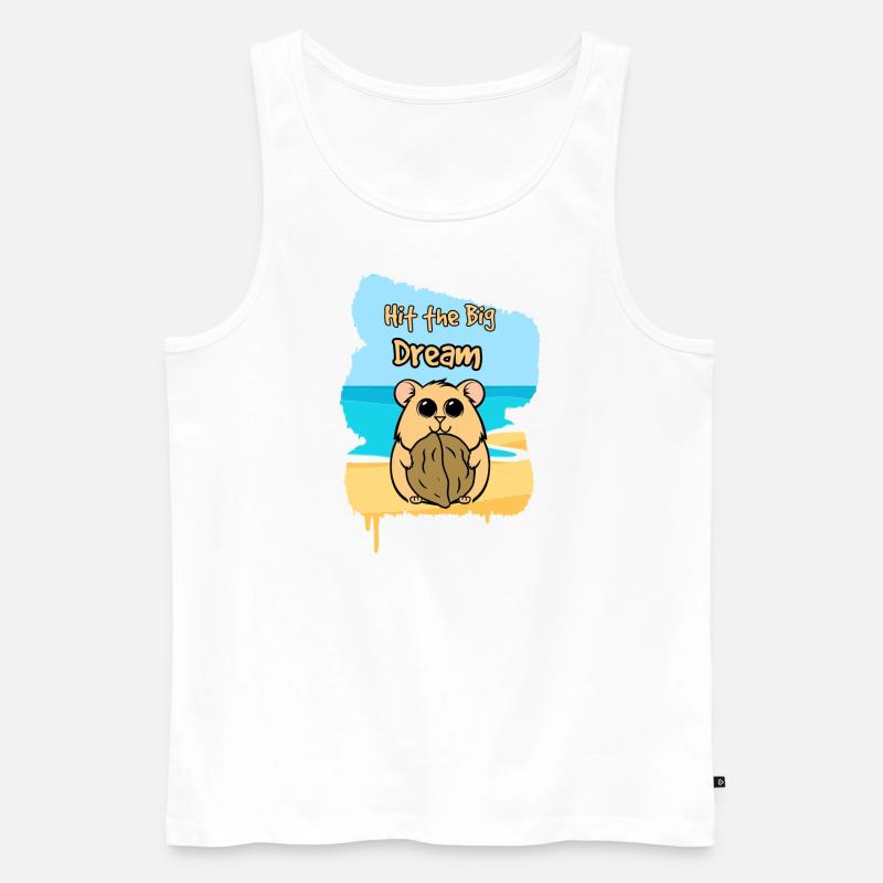Wonnebee - Männer Premium Bio Tank Top - Weiß