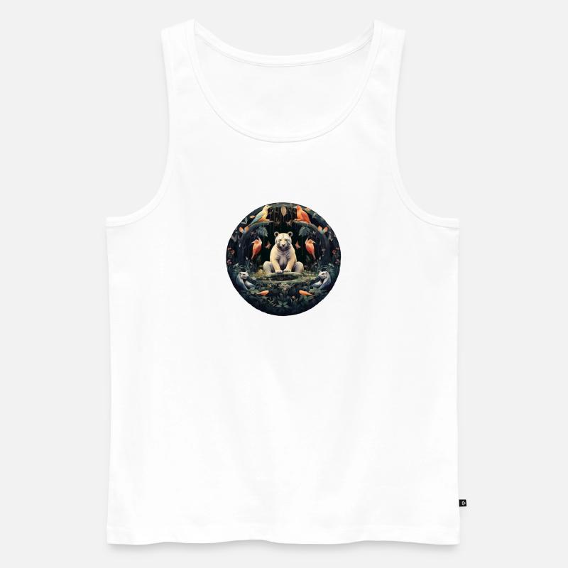 Harmony Circle - Männer Premium Bio Tank Top - Weiß