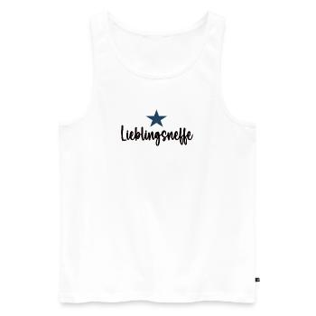 Lieblingsneffe Lieblings Neffen Bester Neffe - Männer Premium Bio Tank Top - Weiß - Vorne - AI Model Male 178 light (178cm)