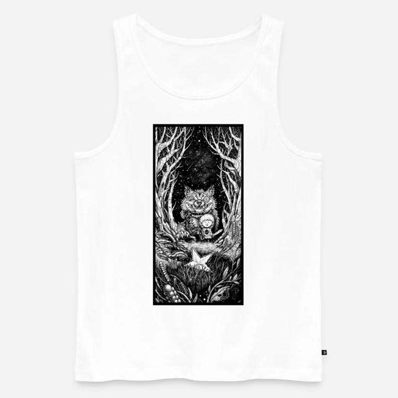 Sternjäger - Männer Premium Bio Tank Top - Weiß