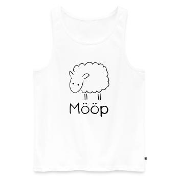 Mööp Schaf - Männer Premium Bio Tank Top - Weiß - Vorne - Michal (187cm)