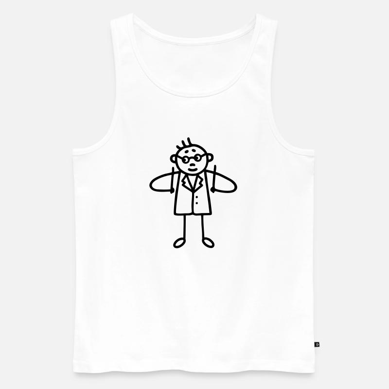 Dirigent -Tommler - Männer Premium Bio Tank Top - Weiß