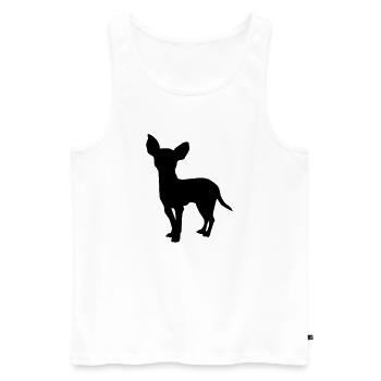 Chihuahua - Débardeur bio Premium Homme - blanc - Devant - Michal (187cm)