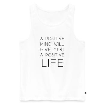 Inspiration Motivation Writing Saying English - Men's Premium Organic Tank Top - white - Front - Michal (187cm)