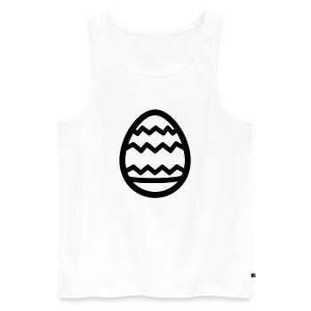 Ei - Männer Premium Bio Tank Top - Weiß - Vorne - AI Model Male 178 light (178cm)