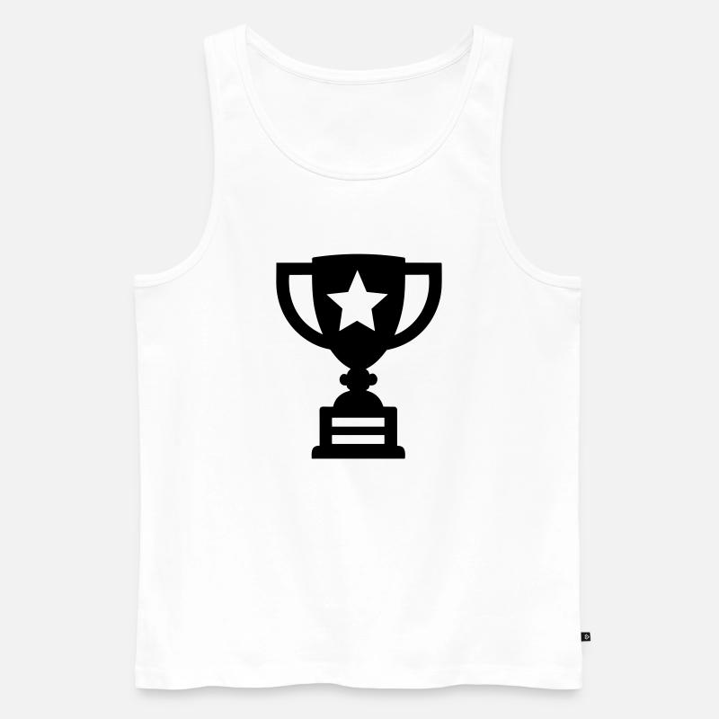 Trophäe - Männer Premium Bio Tank Top - Weiß