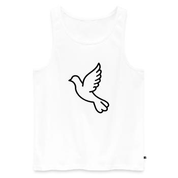 Dove - Men's Premium Organic Tank Top - white - Front - AI Model Male 178 light (178cm)