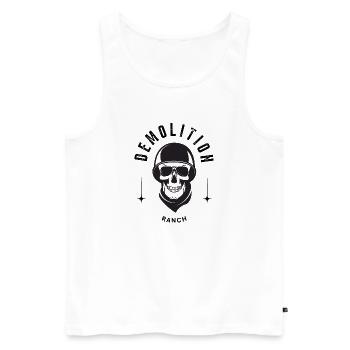 Demolition Ranch - Débardeur bio Premium Homme - blanc - Devant - Michal (187cm)