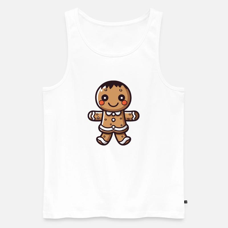 lebkuchen junge - Männer Premium Bio Tank Top - Weiß