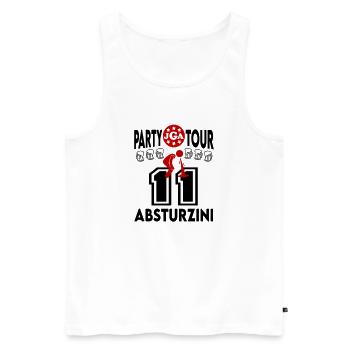 Jga Besoffen Absturz Hagelvoll Betrunken Party - Männer Premium Bio Tank Top - Weiß - Vorne - Michal (187cm)