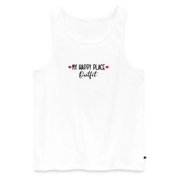 Einzug Wohnung Neues Zuhause Einweihungsfeier - Männer Premium Bio Tank Top - Weiß - Vorne - AI Model Male 178 light (178cm)