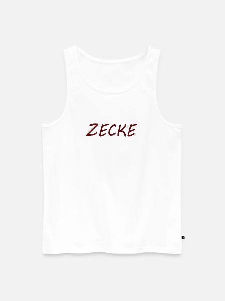 TICK - Men's Premium Organic Tank Top - white