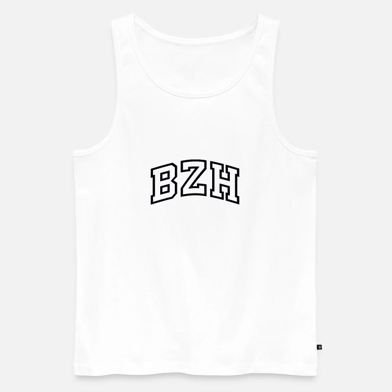 Das BZH - Männer Premium Bio Tank Top - Weiß