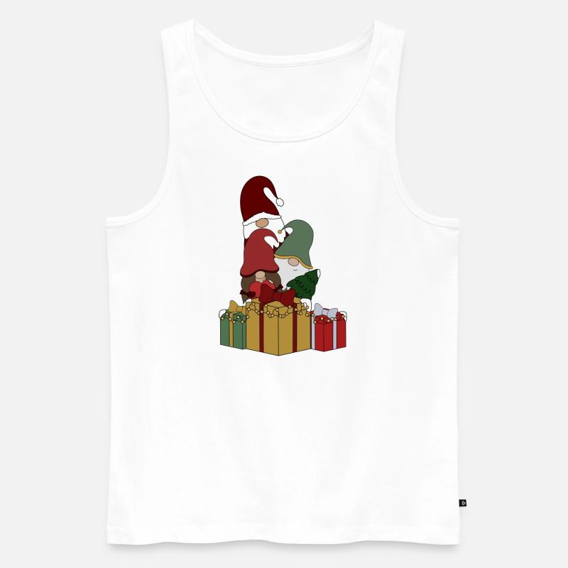 Wichtel - Männer Premium Bio Tank Top - Weiß