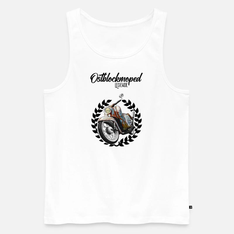 Schwalbe Tuning (Rost) // Illustration - Männer Premium Bio Tank Top - Weiß