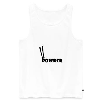 Ski,Ski fahren,Skiing,Apres ski,freeski,freeskiing - Männer Premium Bio Tank Top - Weiß - Vorne - AI Model Male 178 light (178cm)