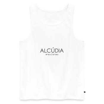 Alcúdia, Mallorca, Spain, Mediterranean Sea, Balearic Islands - Men's Premium Organic Tank Top - white - Front - Michal (187cm)