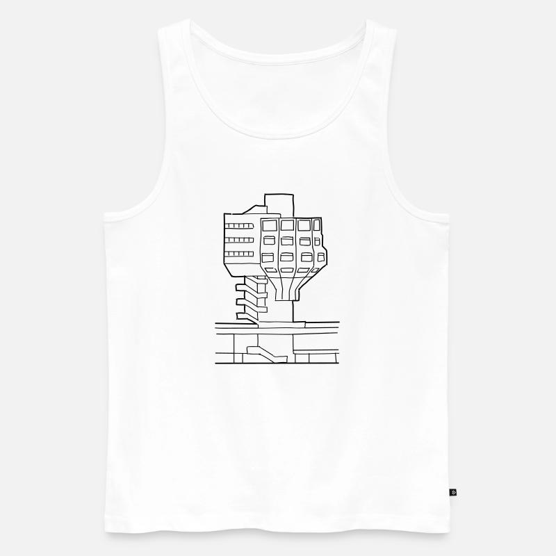 Bierpinsel in Steglitz - Männer Premium Bio Tank Top - Weiß