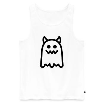 monster - Men's Premium Organic Tank Top - white - Front - Michal (187cm)