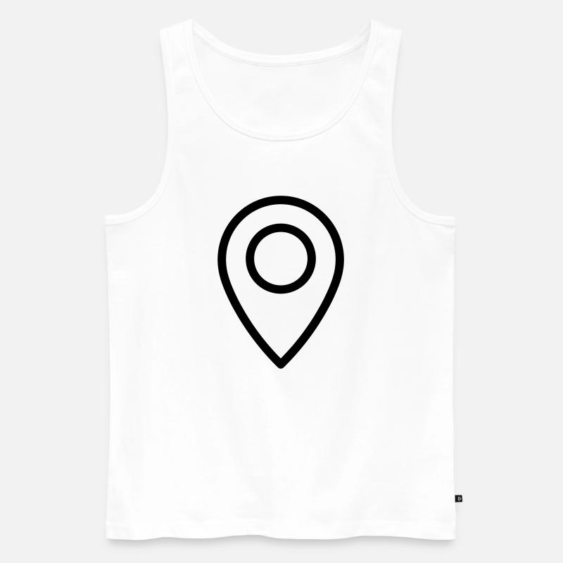 Lokalisierung - Männer Premium Bio Tank Top - Weiß