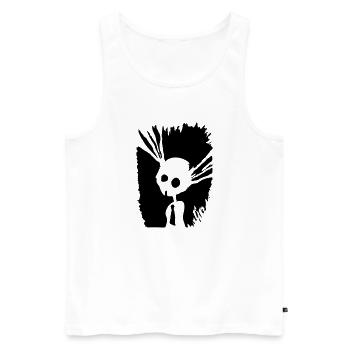 shadow bunny - Männer Premium Bio Tank Top - Weiß - Vorne - AI Model Male 178 light (178cm)