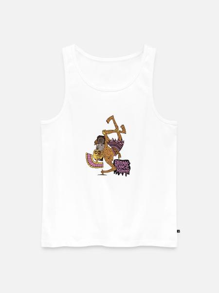 Breakdance Mummy - Männer Premium Bio Tank Top - Weiß