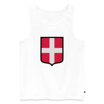 Blason Savoie (K) - Débardeur bio Premium Homme - blanc - Devant - AI Model Male 178 light (178cm)
