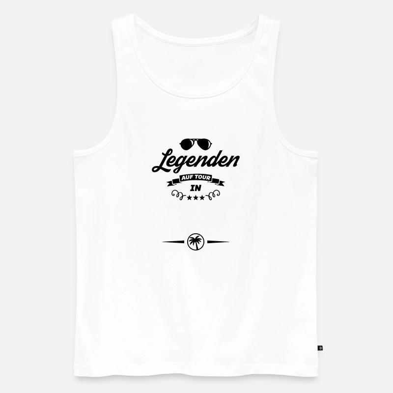 vorlage legenden tour - Männer Premium Bio Tank Top - Weiß