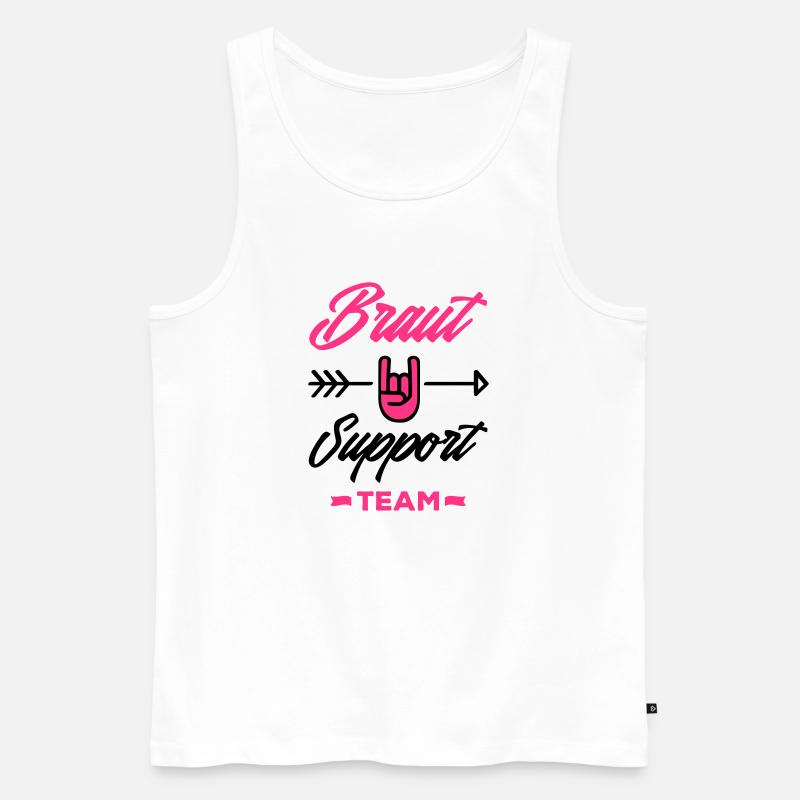 braut support team - Männer Premium Bio Tank Top - Weiß