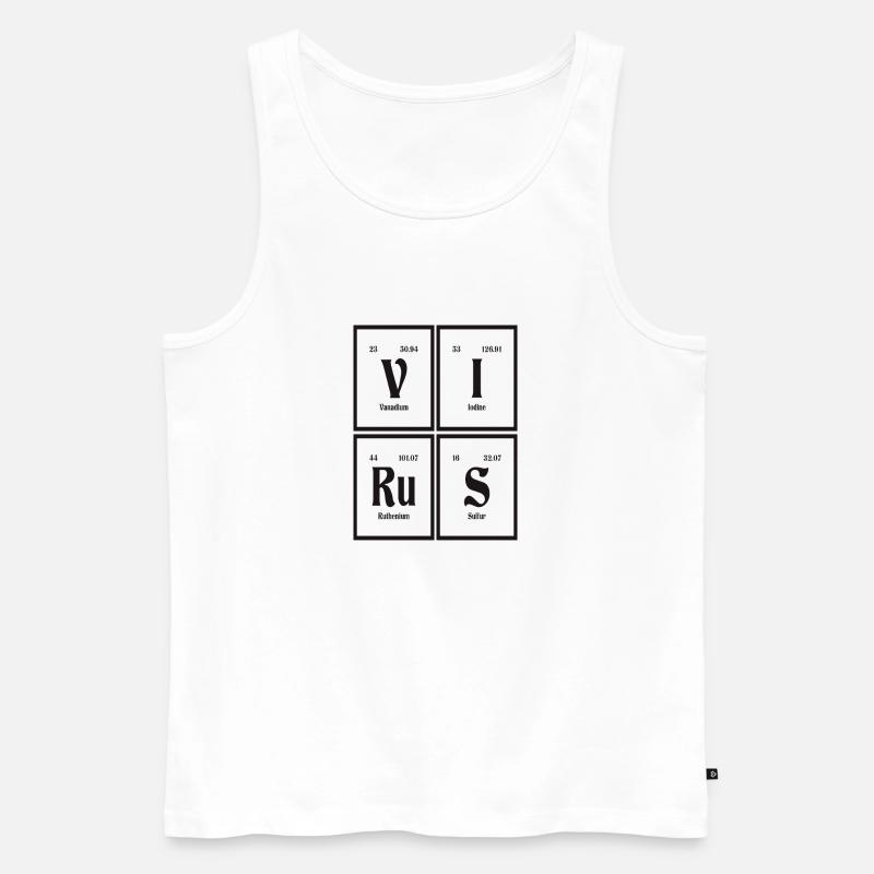 Virus - Periodensystem der Elemente - Männer Premium Bio Tank Top - Weiß